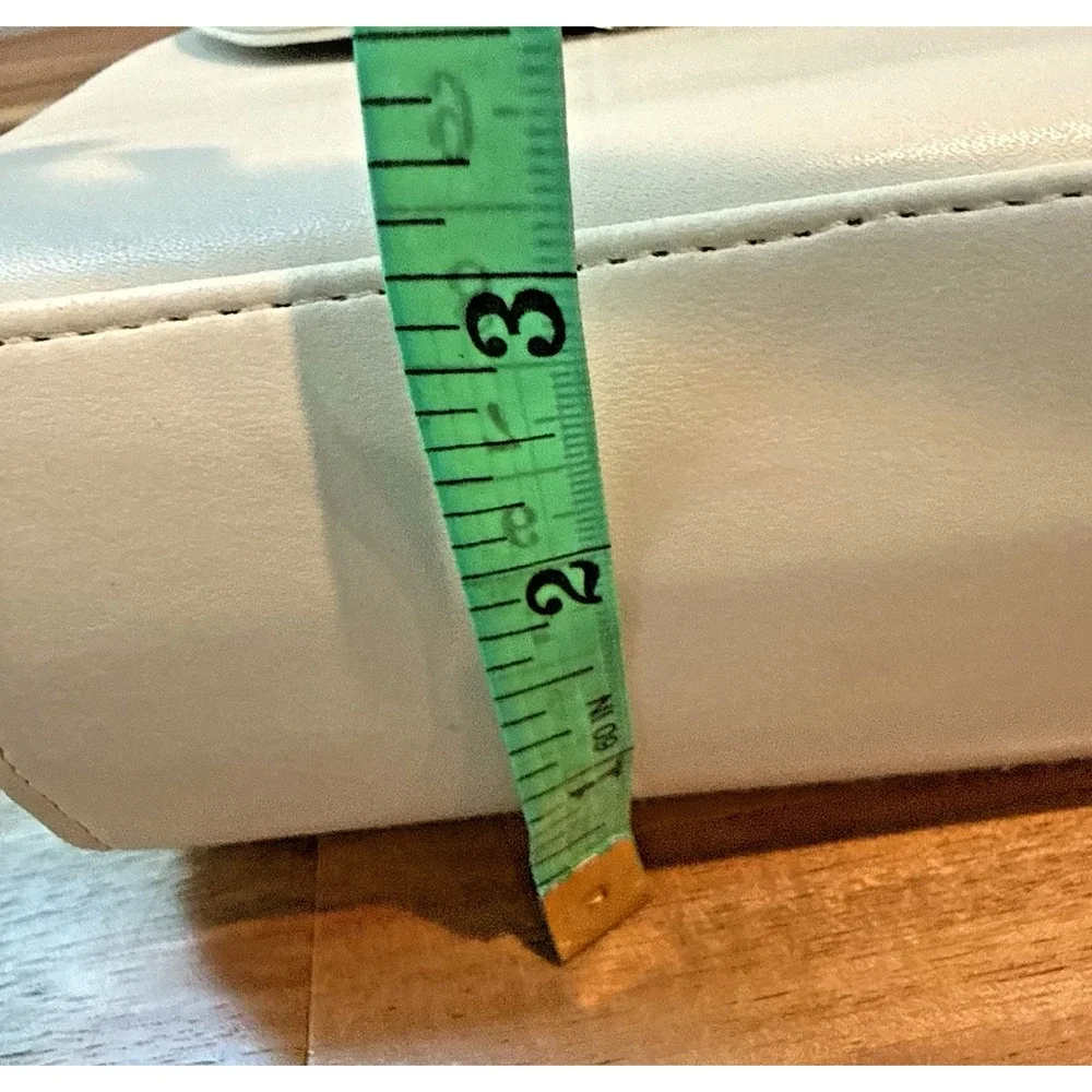 Vtg Jennifer Moore Ivory Structured Top Handle Handbag Y2K Coquette Preppy Lux